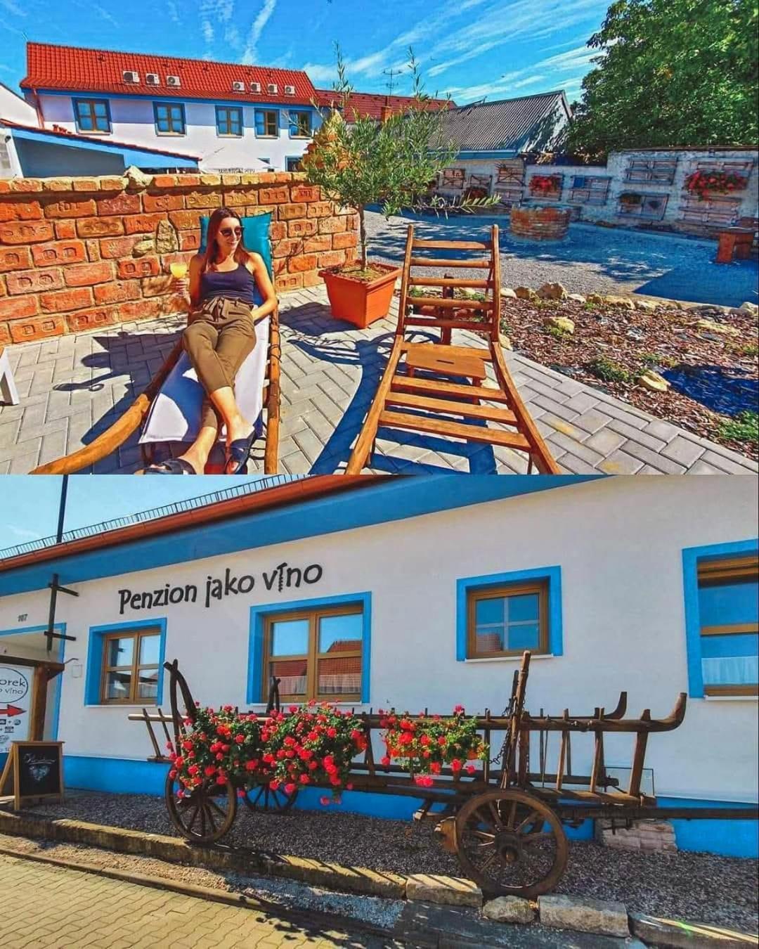 Penzion jako víno Bulhary Esterno foto